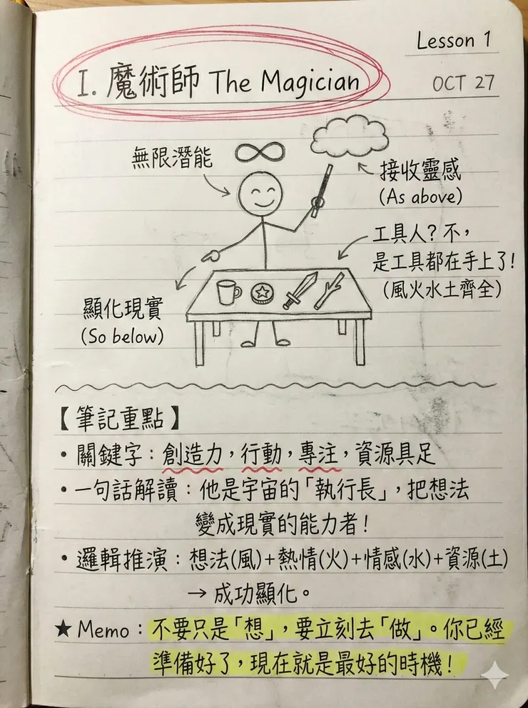 塔羅牌魔術師牌義