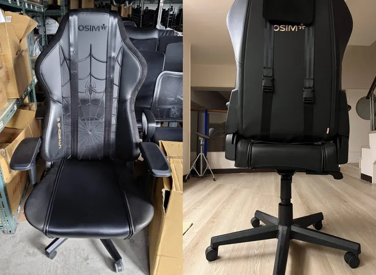 OSIM電競椅向右傾斜