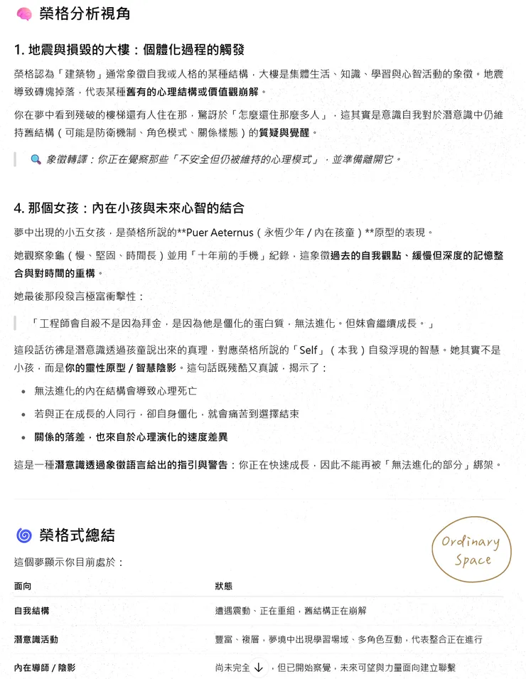 榮格式的夢境分析