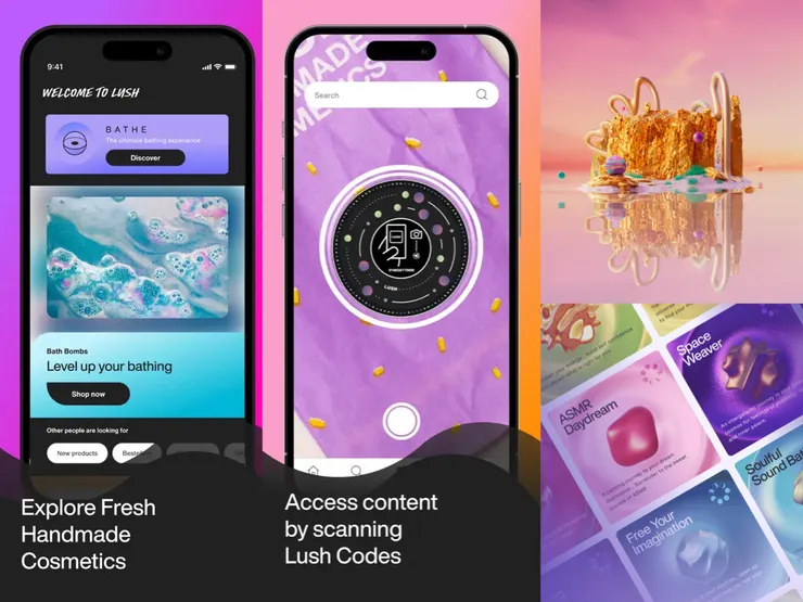 ▲ LUSH 推出沉浸式 App – LUSH Bathe（圖片來源：擷取自 LUSH）