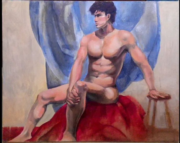 美術系 人體油畫課堂習作