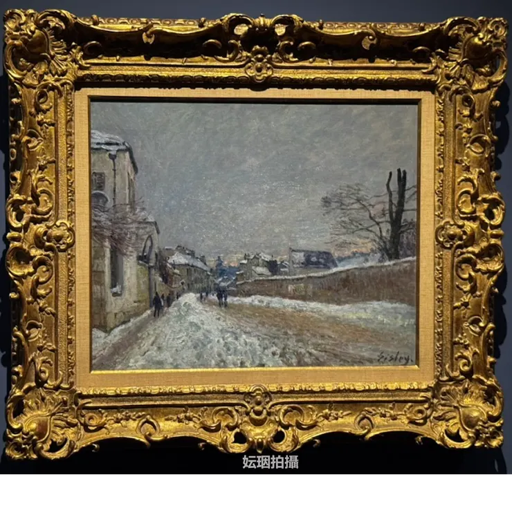 卡米爾-畢沙羅《冬日早晨的蒙馬特大道》｜圖 妘珚拍攝