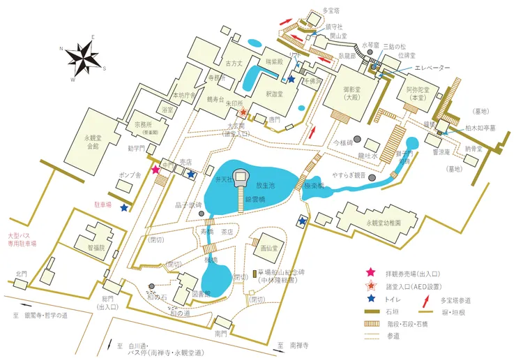 永觀堂的境內圖（官方網站）