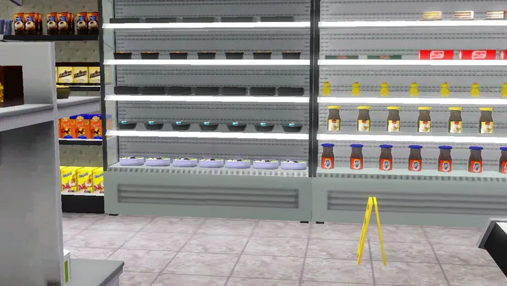 便當可以買回家吃，或者付完錢去微波一下，但都要走這條路到收銀櫃枱。