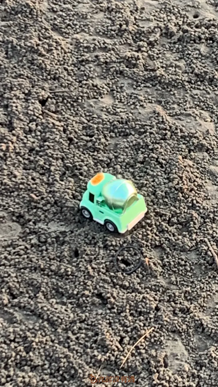 溼地上的小汽車,旁邊警告寫著越線罰5萬到25萬。