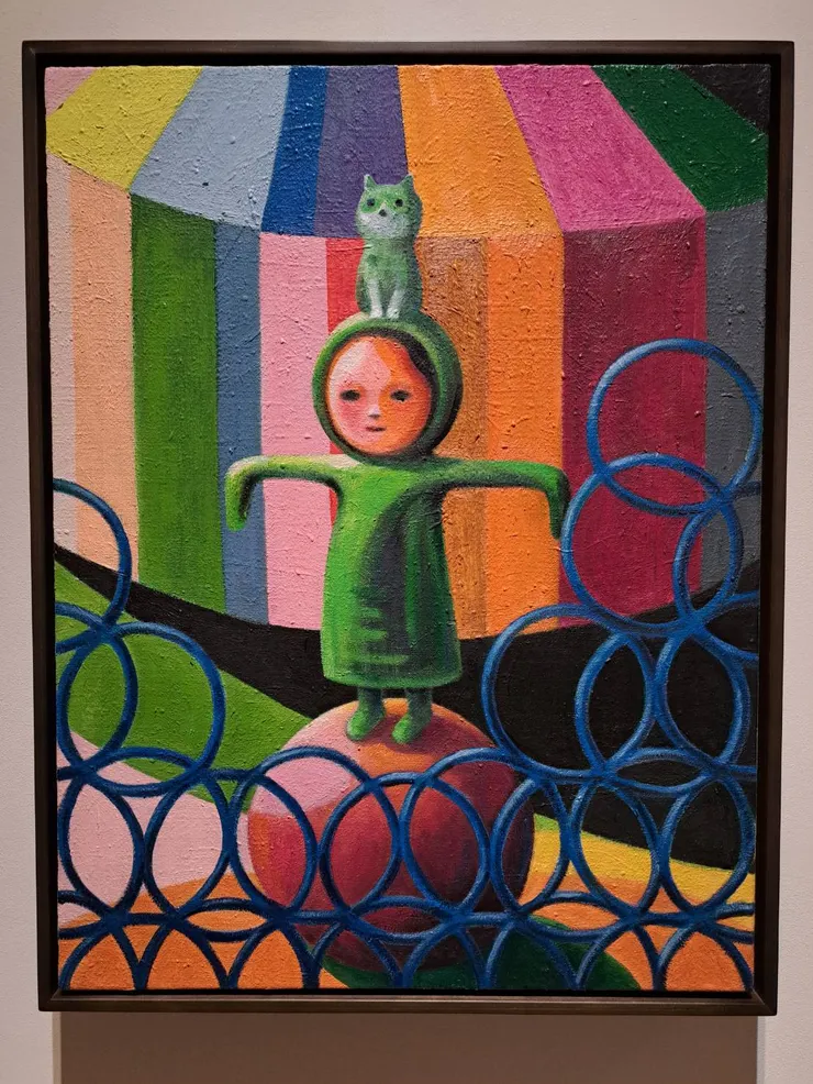 123木頭人，2023，油彩／畫布