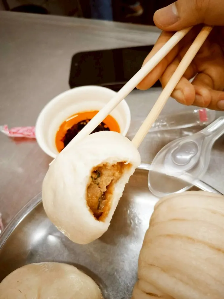 多汁的鮮肉包