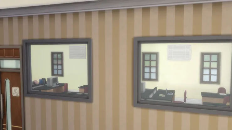 教員室，嚴格來說也是辦公室，所以格局也差不多。