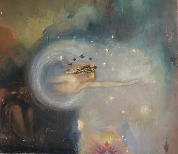 Detail from a Theosophical mural by W. B. Yeats and George William Russell (Æ)