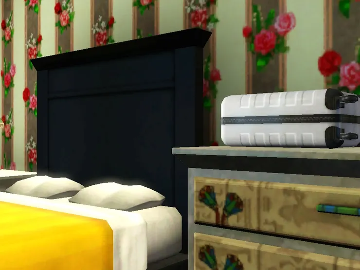 高高的床頭板令人睡的時候很有安全感。