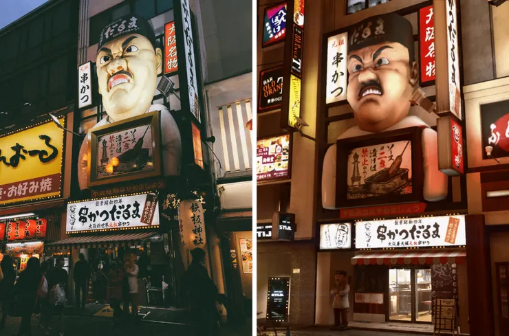 元祖串炸的達摩大臣其實是現任會長上山勝也的模樣：實景／遊戲