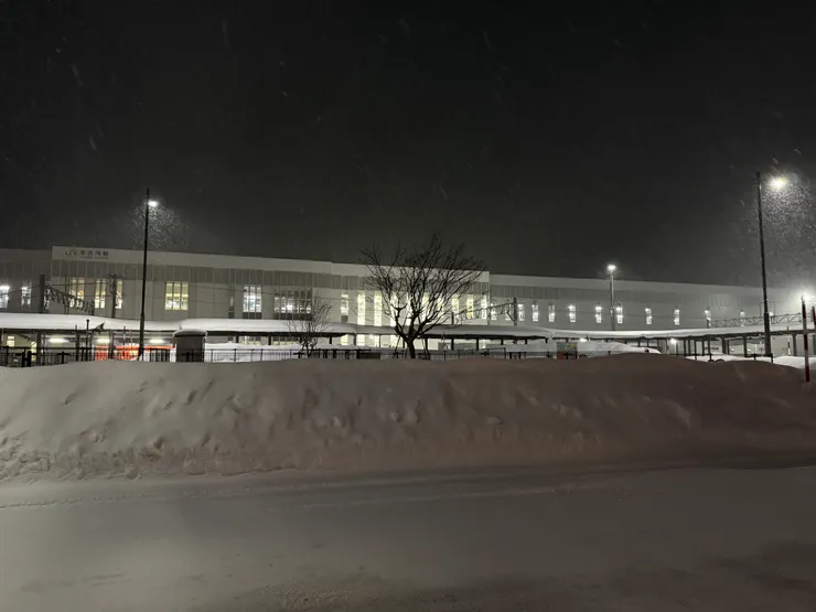 晚上在木古內隨便走走。