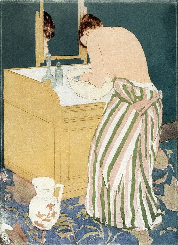 Mary Cassatt, Woman Bathing, 1890-1891 The Metropolitan Museum of Art