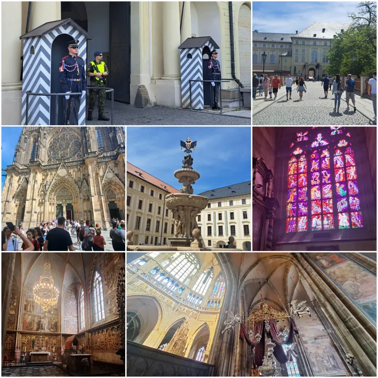 入口橋有門口站崗.. 一進來會先看到主教堂..