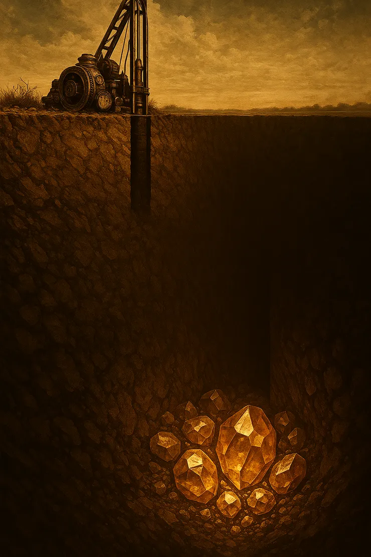 一米寬、一百米深