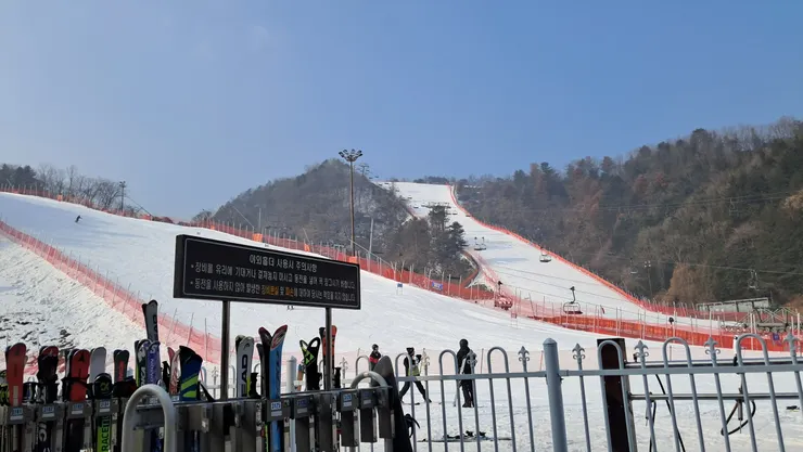 中高級別的滑雪道