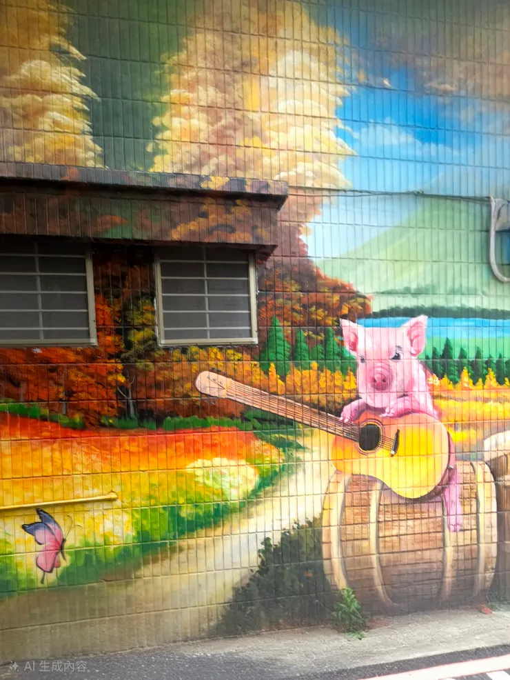 「搖滾豬休息站」最精彩的莫過於這隻拿著吉他的粉紅豬。這簡直是《動物農莊》的後傳，這是一個「靈魂避難所」的概念。告訴那些匆忙的上班族：連一隻豬都在練琴，你為什麼要為了那幾千塊的全勤獎金奔跑？進來聽一曲〈我的生命飼料在遠方〉，保證讓你慢到想直接遞辭呈。