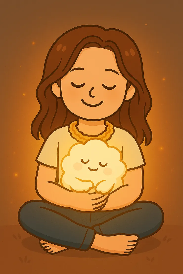 雖然我有時會想逃，但還好我還記得怎麼抱抱那個怯弱又顫抖的自己，輕聲提醒：沒關係，我在。火光一點一點聚起來，勇氣也是這樣慢慢凝聚的。