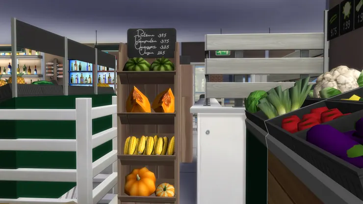 因為這裏不太起眼，所以擺放了耐放的蔬菜。