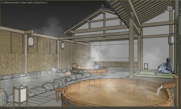 render ai 3ds max 3ds max onsen model before ai rendering