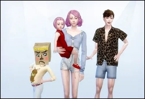 這是一家四口（哪裡不對？）