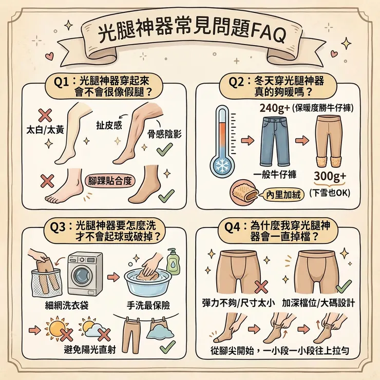 光腿神器常見問題FAQ 