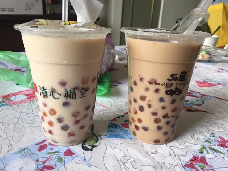 對了對了，我們還自己煮珍珠加進奶茶裡🧋