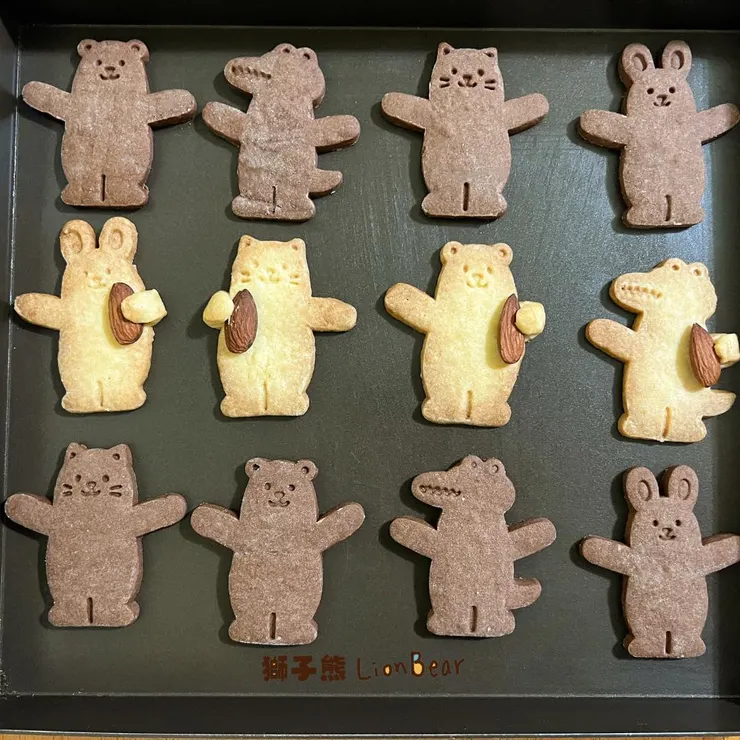 金桶奶油也可以做壓模餅乾！