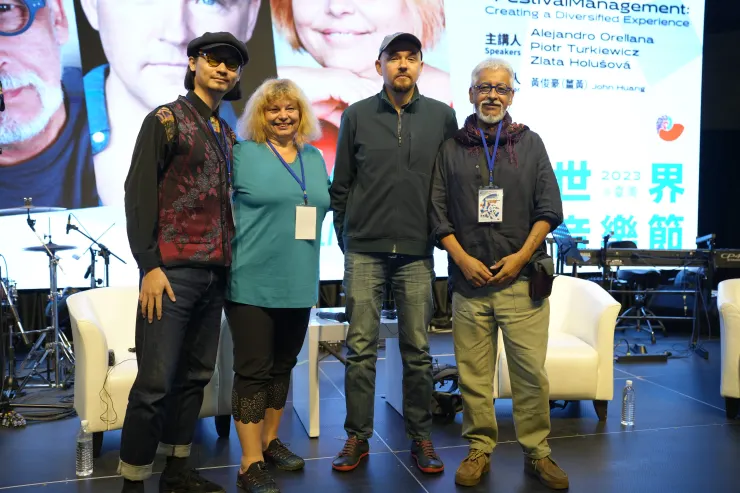 John Huang, Zlata, Piotr and Alejandro at 2023 WMFT