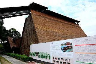 用來儲存木屑供鍋爐燃燒的燃料倉