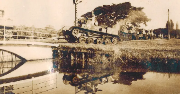 日本軍隊曾將倫披尼公園作為軍營使用,記錄於 1942 年 1 月 2 日(照片來源:Thongchai Likhitphonsawan 先生)