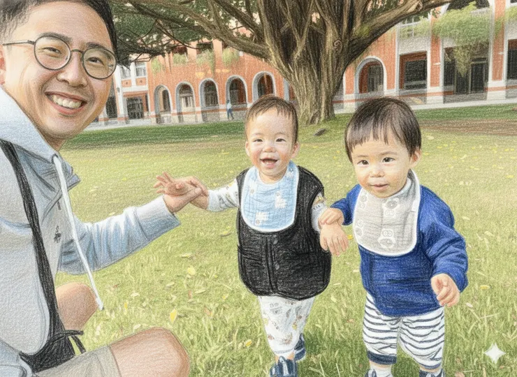 一起牽手向前走