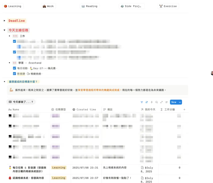 《創運思維》Notion 實踐