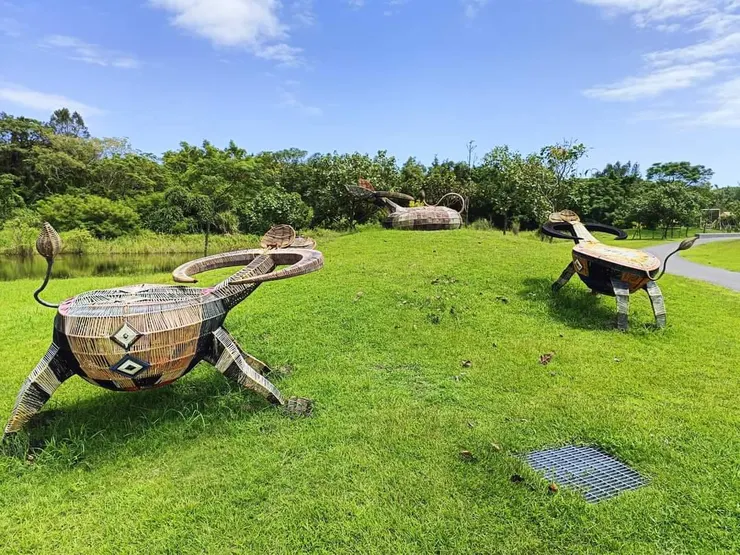 沙丘生態園區草原上造景
