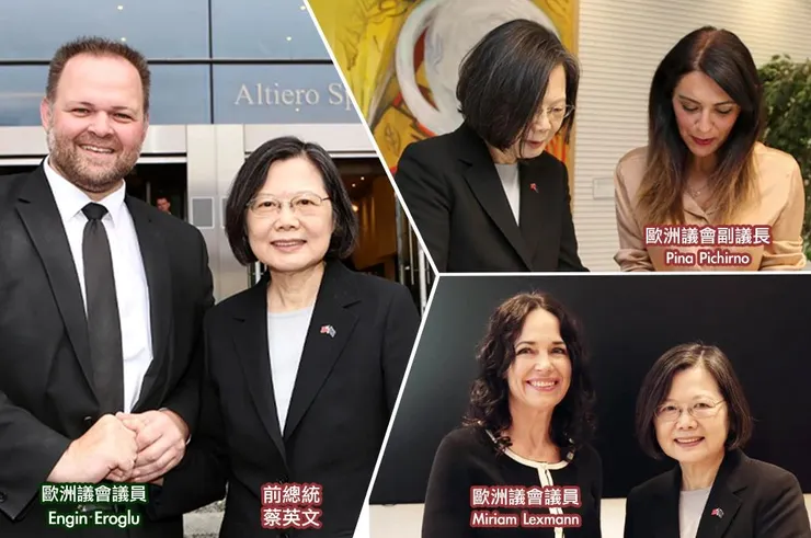 蔡英文卸任總統之後，仍為台灣發聲而努力