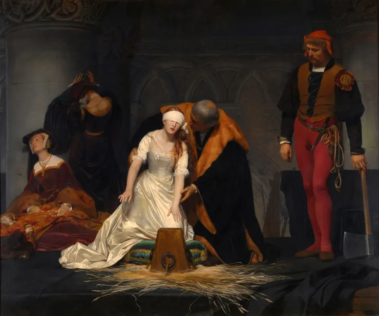 The Execution of Lady Jane Grey Painting by Paul Delaroche