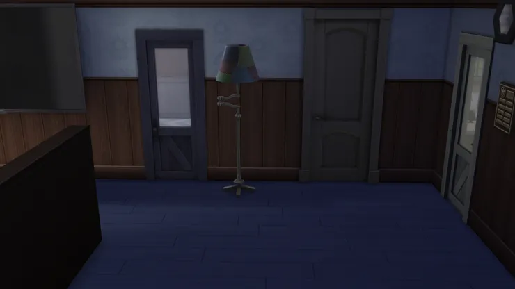 當時覺得這個燈罩很有趣,顏色又繽紛,所以用了。