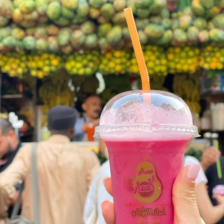 導遊說,這間是開羅老城區最好喝的果汁店