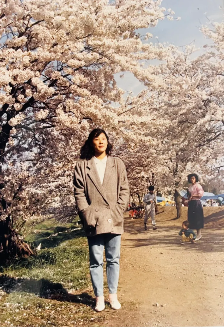 4月初姊姊家附近的多摩川櫻花盛開