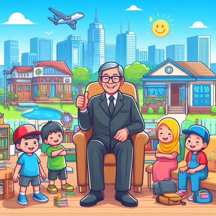 copilot。幫我畫張圖：拜訪社區發展協會理事長