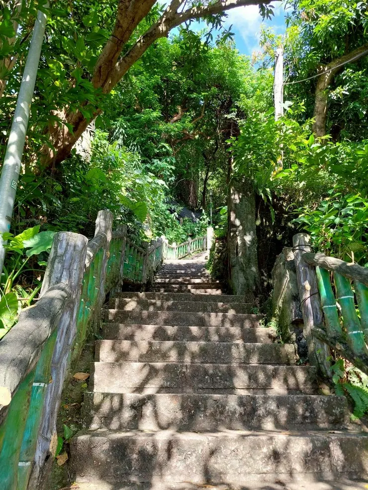 一開始的階梯很大很陡