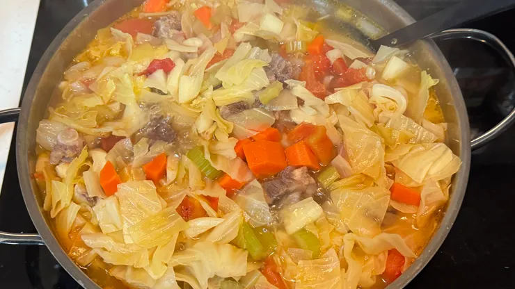 有點像羅宋湯的成品~