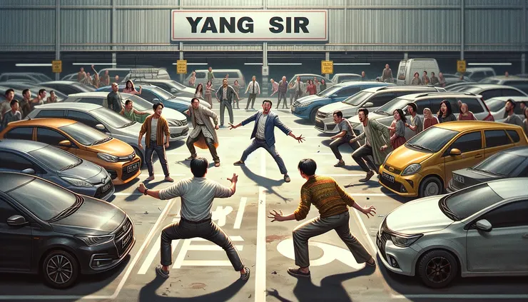 風景區要找停車位是很辛苦的