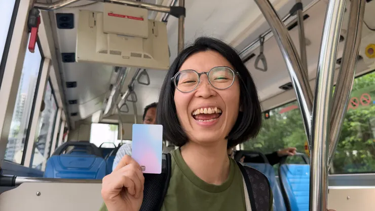 第一天終於成功搭到公車很開心😆