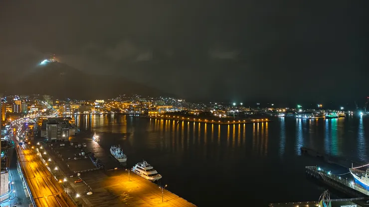 我並沒有搭纜車去看函館最有名的百萬夜景，在飯店大家都靜靜欣賞休息。我心中已是無價！