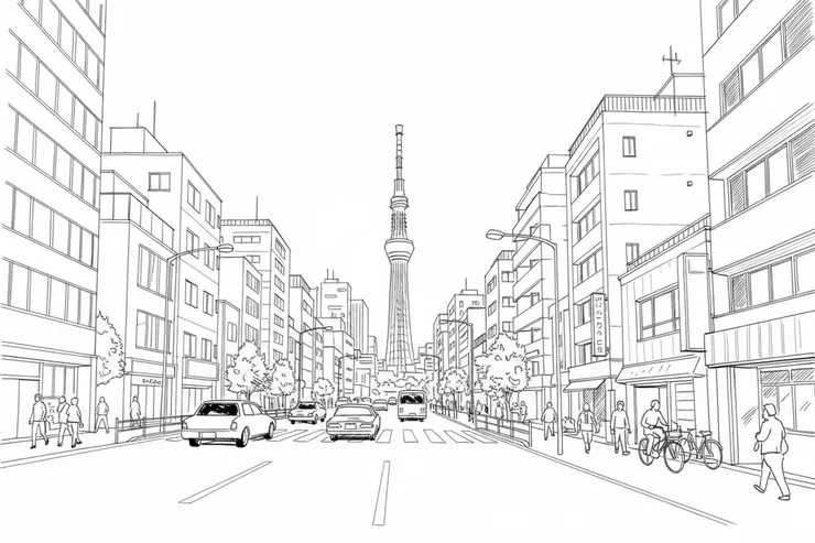 Tokyo Skytree Sketch
