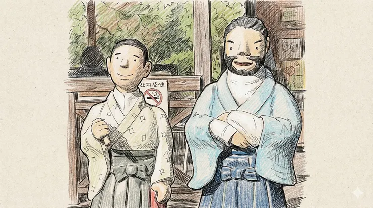 左:少爺|右:豪豬(Picture by Gemini Pro)