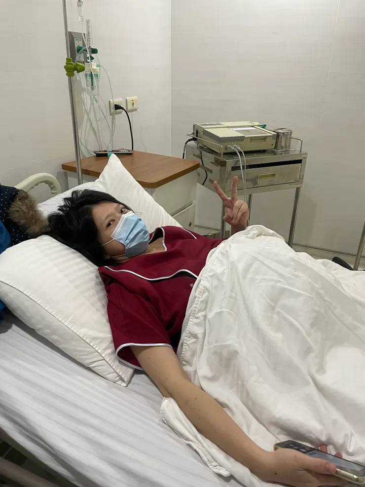 辦好住院，還笑得出來的時候