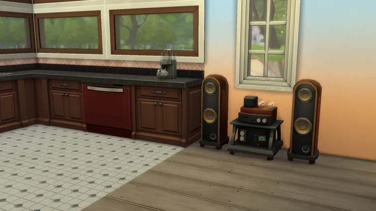 廚房和廳堂的其他地方有區分起來。