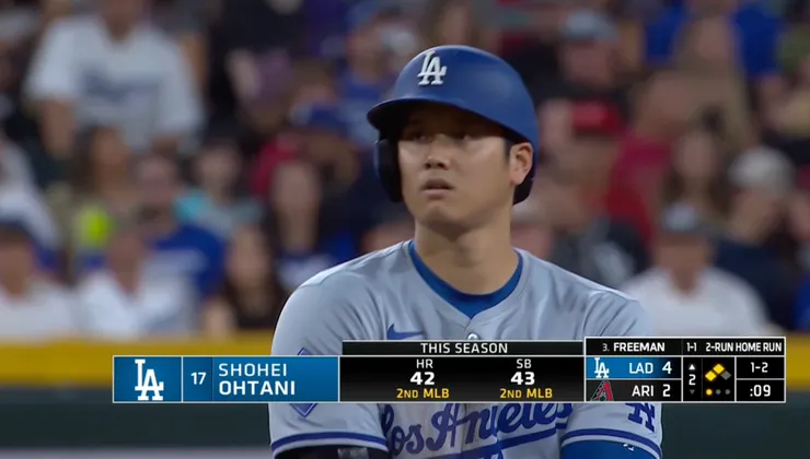 大谷翔平第43次盜壘